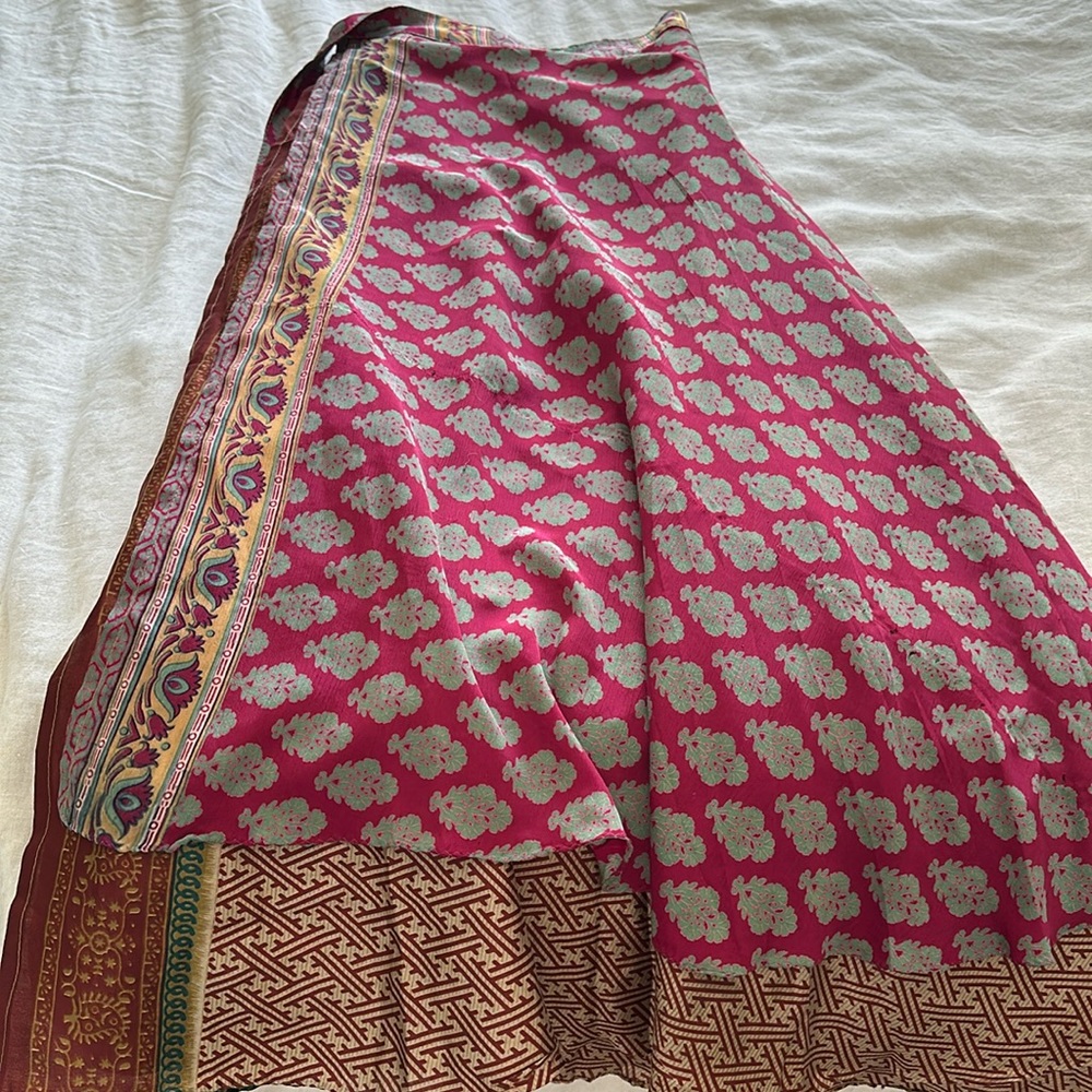 Reversible Wrap Skirt